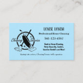 Simple Professional House Cleaning Business Cards Visitenkarte (Vorderseite)
