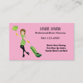 Simple Professional House Cleaning Business Cards Visitenkarte (Vorderseite)