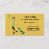 Simple Professional House Cleaning Business Cards Visitenkarte (Vorderseite)