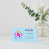 Simple Professional House Cleaning Business Cards Visitenkarte (Stehend Vorderseite)