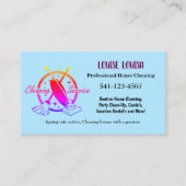 Simple Professional House Cleaning Business Cards Visitenkarte (Vorderseite)