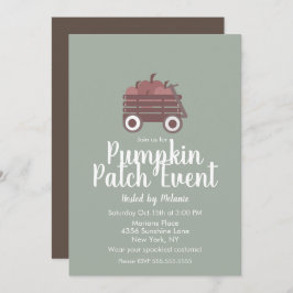 Simple Pumpkin Patch Halloween Event Flyer Einladung