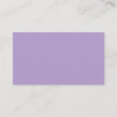 Simple Purple Babyshower Registry Enclosure Card Begleitkarte (Rückseite)
