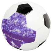 Simple purple glitter sparkle stars add your text  fußball (Dreiviertel)