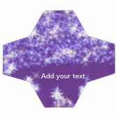 Simple purple glitter sparkle stars add your text  fußball (Flach)