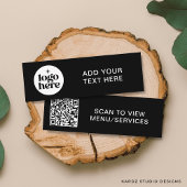 Simple QR Code Business Logo Mini Visitenkarte