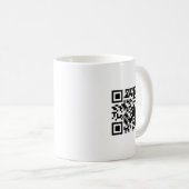 Simple QR Logo Text Business Promo mug Kaffeetasse (VorderseiteRechts)