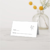 Simple Quinceañera Botanische Boho Geburtstagspart Platzkarte (Vorderseite)