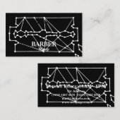 Simple Razor Blade Barber Visitenkarte (Vorne/Hinten)