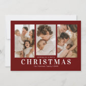 Simple Red 3 Foto Weihnachten (Vorderseite)