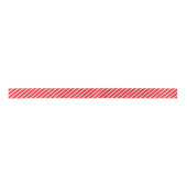 Simple Red and White Corner Stripe Satinband (Vorderseite)