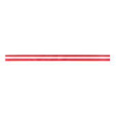 Simple Red and White Stripe Satinband (Vorderseite)