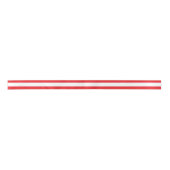 Simple Red and White Stripe Satinband (Vorderseite)