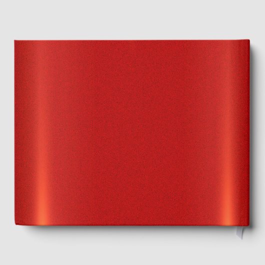 Simple Red Guest Book Gästebuch (Rückseite)