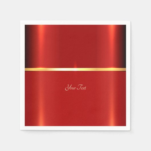 Simple Red Napkins Serviette (Vorderseite)