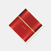 Simple Red Napkins Serviette (Ecke)