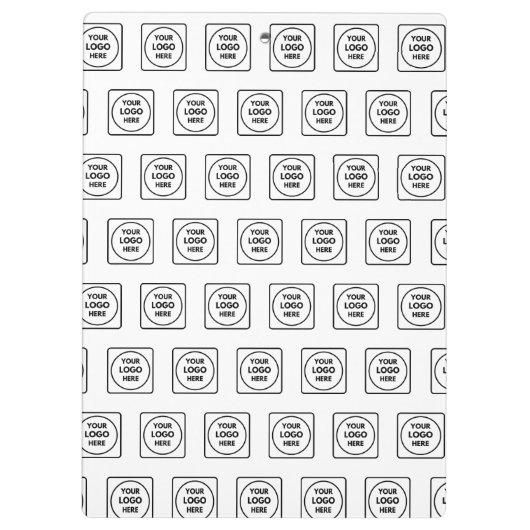 Simple Repeat Logo Pattern Pro clipboard Klemmbrett (Rückseite)