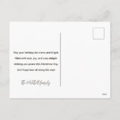 Simple Retro 1 Foto Merry Bright Blue Weihnachten (Rückseite)