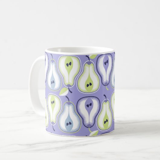 Simple retro pears kaffeetasse (Vorderseite Links)