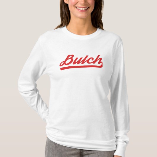 SImple Retro-Stil Butch T-Shirt (Vorderseite)