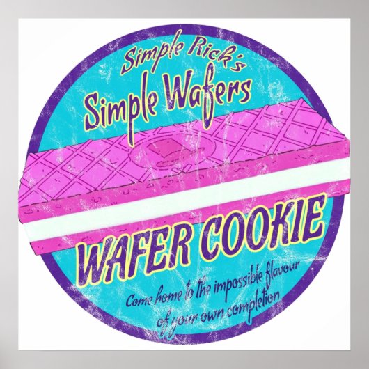 Simple Rick Wafer Cookie Poster (Vorne)
