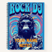Simple Rock DJ Art - Notebook Notizblock (Vorderseite)
