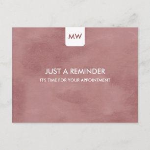 Simple Rosy Brown Chic Erinnerung QRCode Postkarte