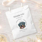 Simple Rottweiler Dog Wedding Danke Geschenktütchen (Ausgeschnitten)