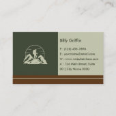 Simple Rustic Adventure Hikers Bold Deep Green Visitenkarte (Vorderseite)