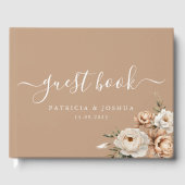 Simple Rustic Boho Wedding Guest Book Gästebuch (Vorderseite)