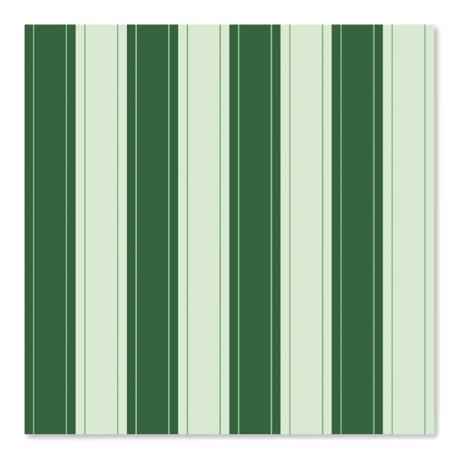 Simple Rustic Green Stripes with Ticking Tapete (Vorderseite)