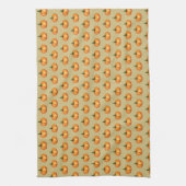 Simple Rustic Orange Watercolour Pumpkin Pattern Geschirrtuch (Vertikal)