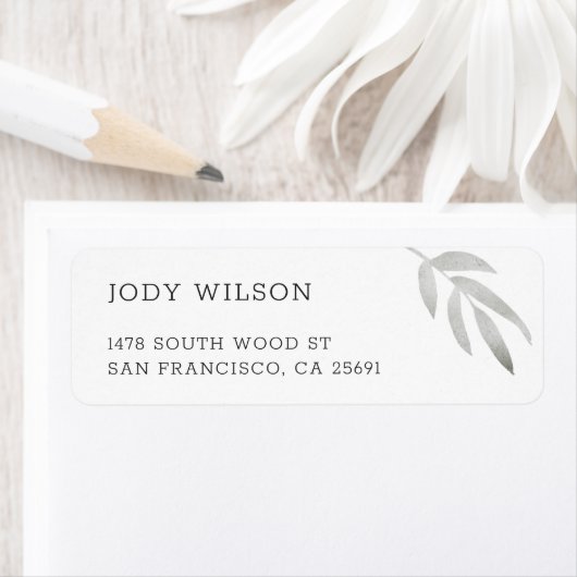 Simple Rustic Return Address Labels (Insitu)