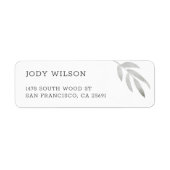 Simple Rustic Return Address Labels (Vorne)