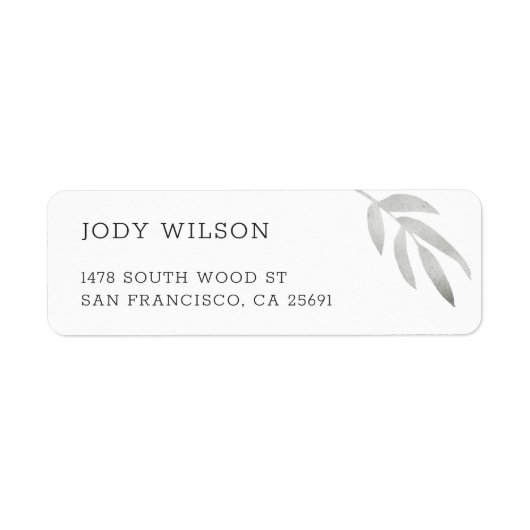 Simple Rustic Return Address Labels (Vorne)