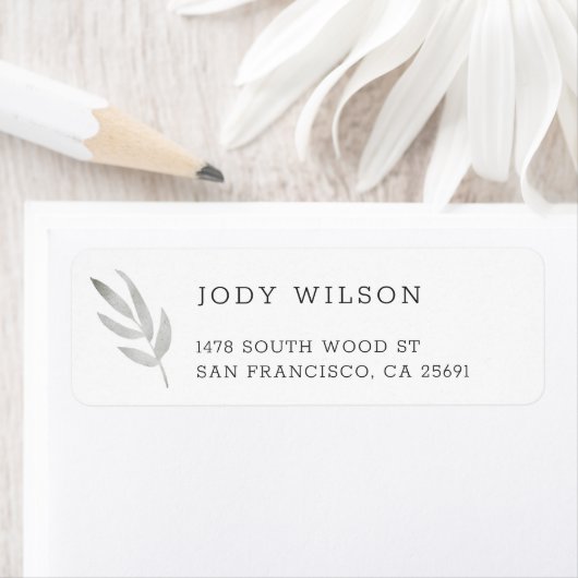 Simple Rustic Return Address Labels (Insitu)