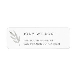 Simple Rustic Return Address Labels