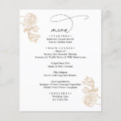 Simple Rustic Vintage Modern Wedding Menus (Vorderseite)