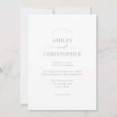 Simple Sage Green Modern Elegant Wedding Einladung (Vorderseite)