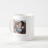Simple Sage Minimalist Photo Text Keepsake Kaffeetasse (Vorderseite Links)