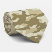 Simple Sand Camouflage Pattern Krawatte (Gerollt)