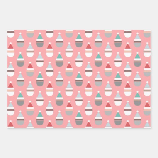 Simple Santas Christmas Geschenkpapier Set (Vorderseite 2)