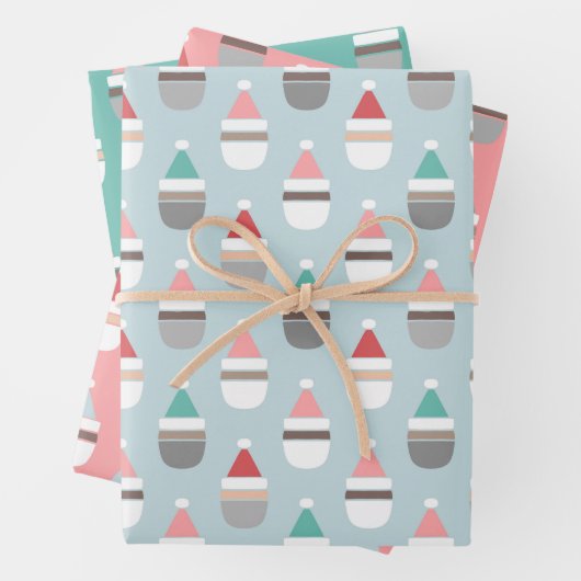Simple Santas Christmas Geschenkpapier Set (Beispiel)