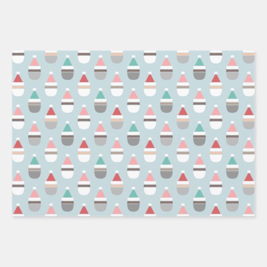 Simple Santas Christmas Geschenkpapier Set (Vorderseite)