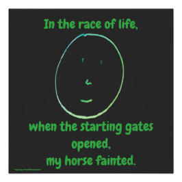 "Simple Says-#1" funny, quote, humor Poster