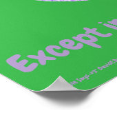 "Simple Says-#3" funny, quote, humor Poster (Ecke)