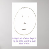 "Simple Says-#4", funny, quote, humor Poster (Vorne)