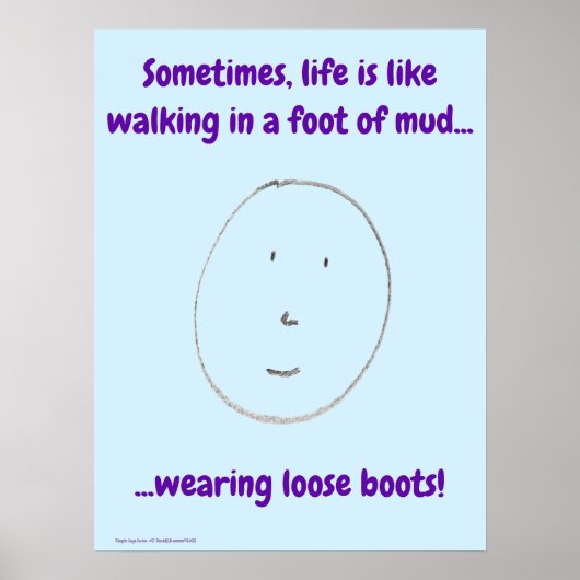 "Simple Says" #5 funny, humor, quote Poster (Vorne)