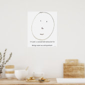 "Simple Says-#6", funny, quote, humor Poster (Küche)