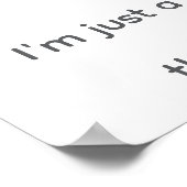 "Simple Says-#6", lustig, Zitat, Humor Poster (Ecke)